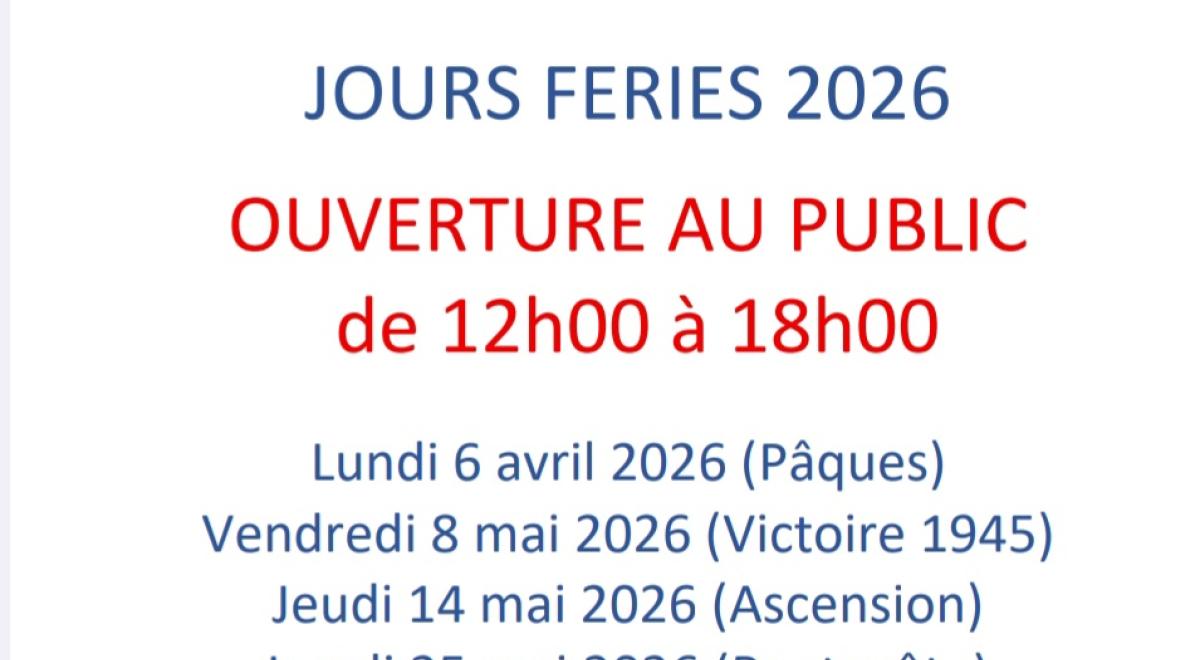 Horaires jours fériés Centre Aquatique Aquaviva