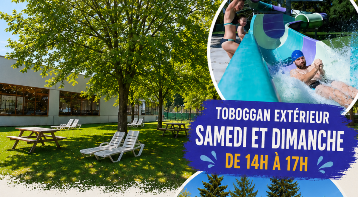 Ouverture parc extérieur, splashpad et toboggan en avant première