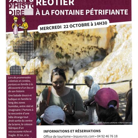 Les p'tits explorateurs à la Fontaine Pétrifiante_Réotier
