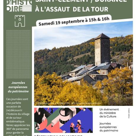 Les Journées Européennes du Patrimoine - Visite guidée : la tour de Saint-Clément sur Durance_Saint-Clément-sur-Durance - Les Journées Européennes du Patrimoine - Visite guidée : la tour de Saint-Clément sur Durance_Saint-Clément-sur-Durance