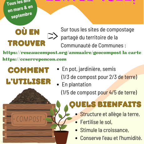 Compost mûr - Servez-vous!