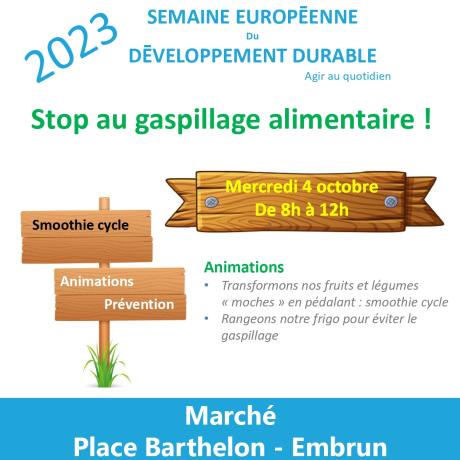 Stop au gaspillage alimentaire