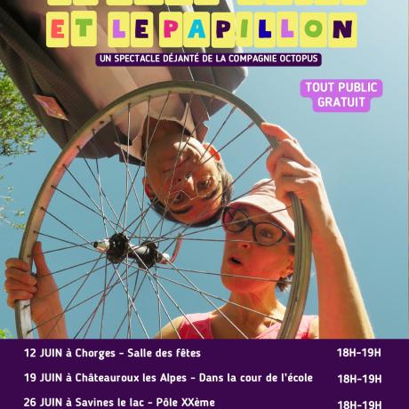 Affiche du spectacle "Le pare-brise et le papillon"