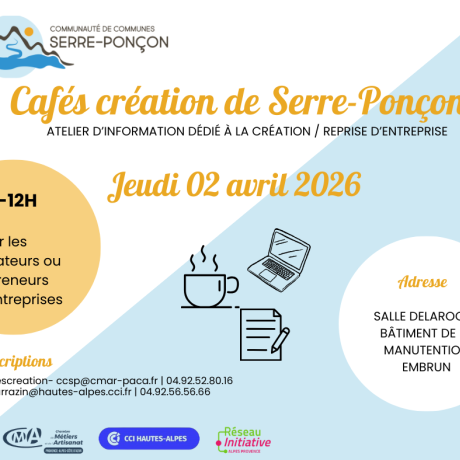 Cafés créa avril 2026