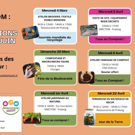 CALENDRIER DES ANIMATIONS S1 2026